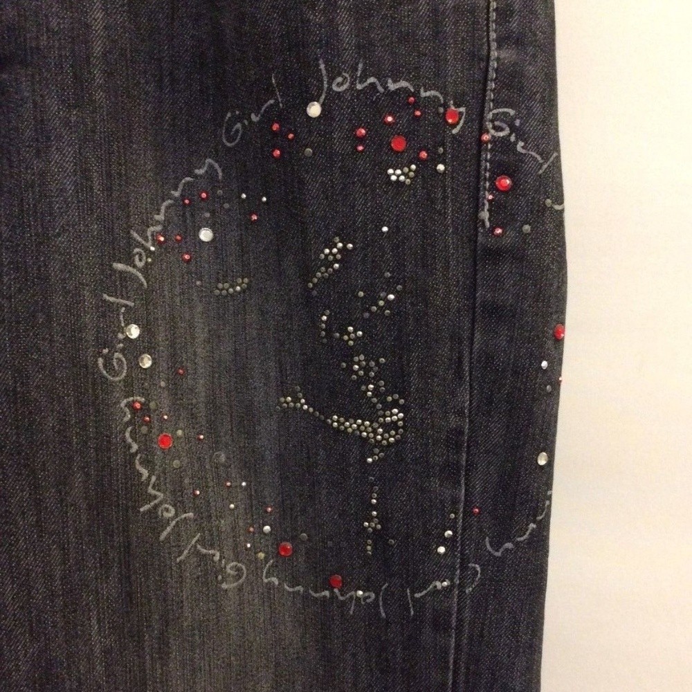 Juniors Johnny Girl Jeans Rhinestones Size 6/7